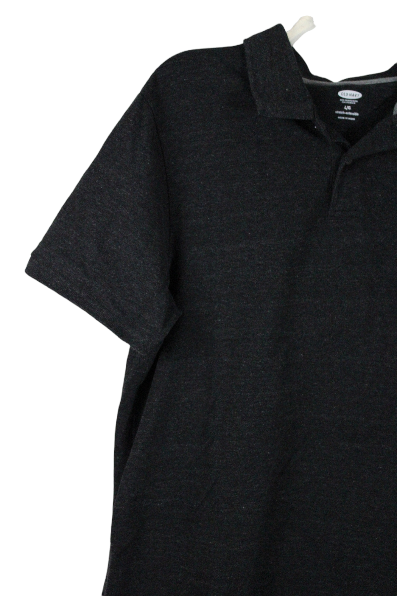 Old Navy Heathered Black Polo | L