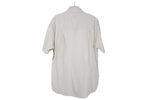 Chaps White Tan Striped Shirt | M