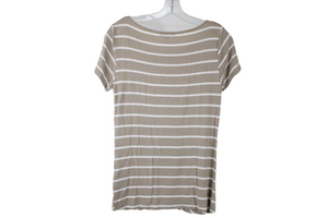 Willi Smith Tan Striped Top | M