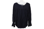 LOFT Blue & Black Blouse | M
