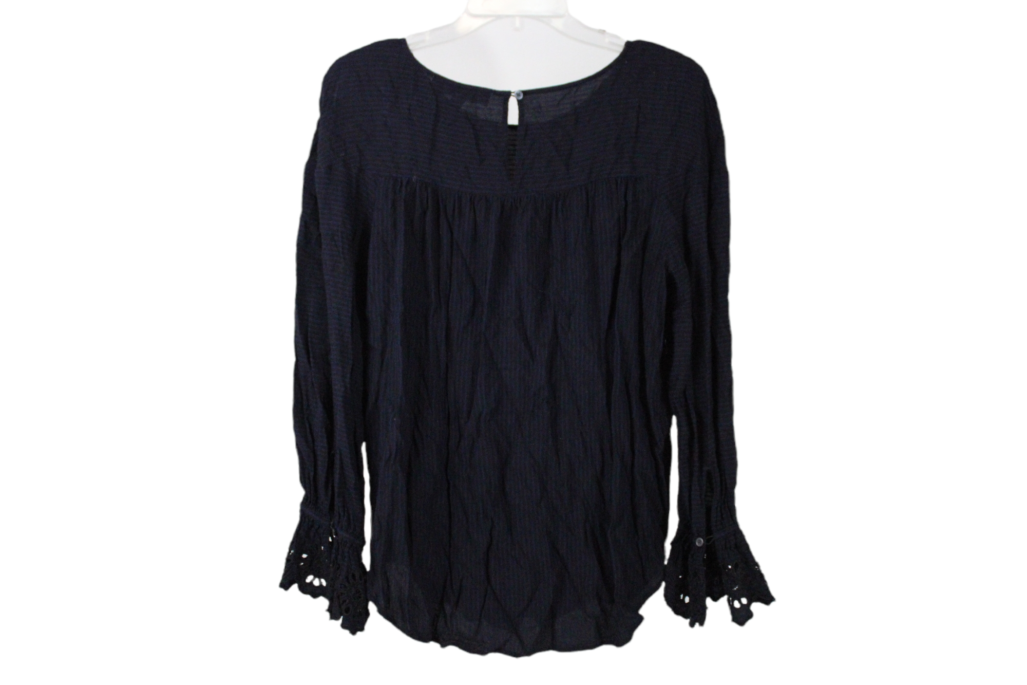 LOFT Blue & Black Blouse | M