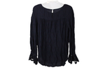 LOFT Blue & Black Blouse | M
