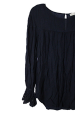 LOFT Blue & Black Blouse | M