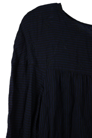 LOFT Blue & Black Blouse | M