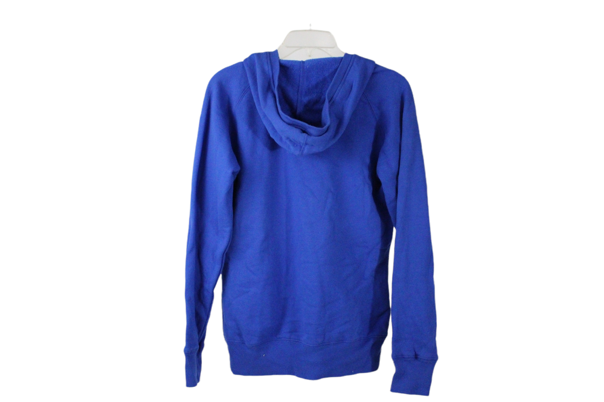 Blue V-Neck Hoodie | M