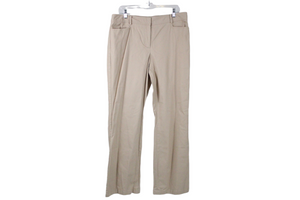 Talbots Curvy Tan Cotton Pant | 14