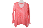 Faded Glory Pink Paisley Top | M
