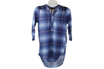 Almost Famous Blue Plaid Shirt | S