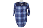 Almost Famous Blue Plaid Shirt | S