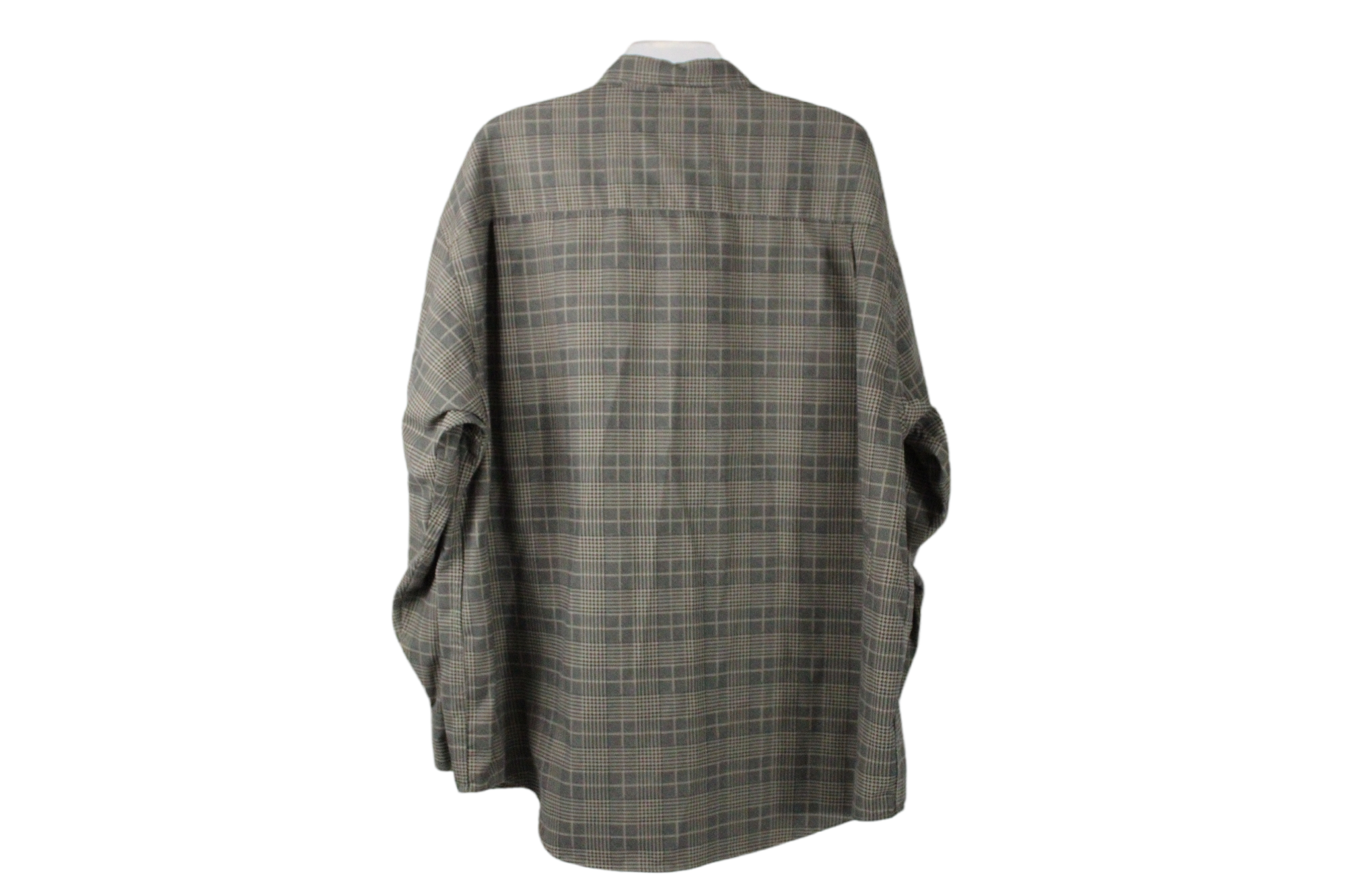 Cabela's Tan Houndstooth Button Down Thick Shirt | 2XL