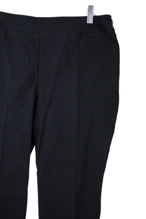 Talbots Black Cotton Pant | 10