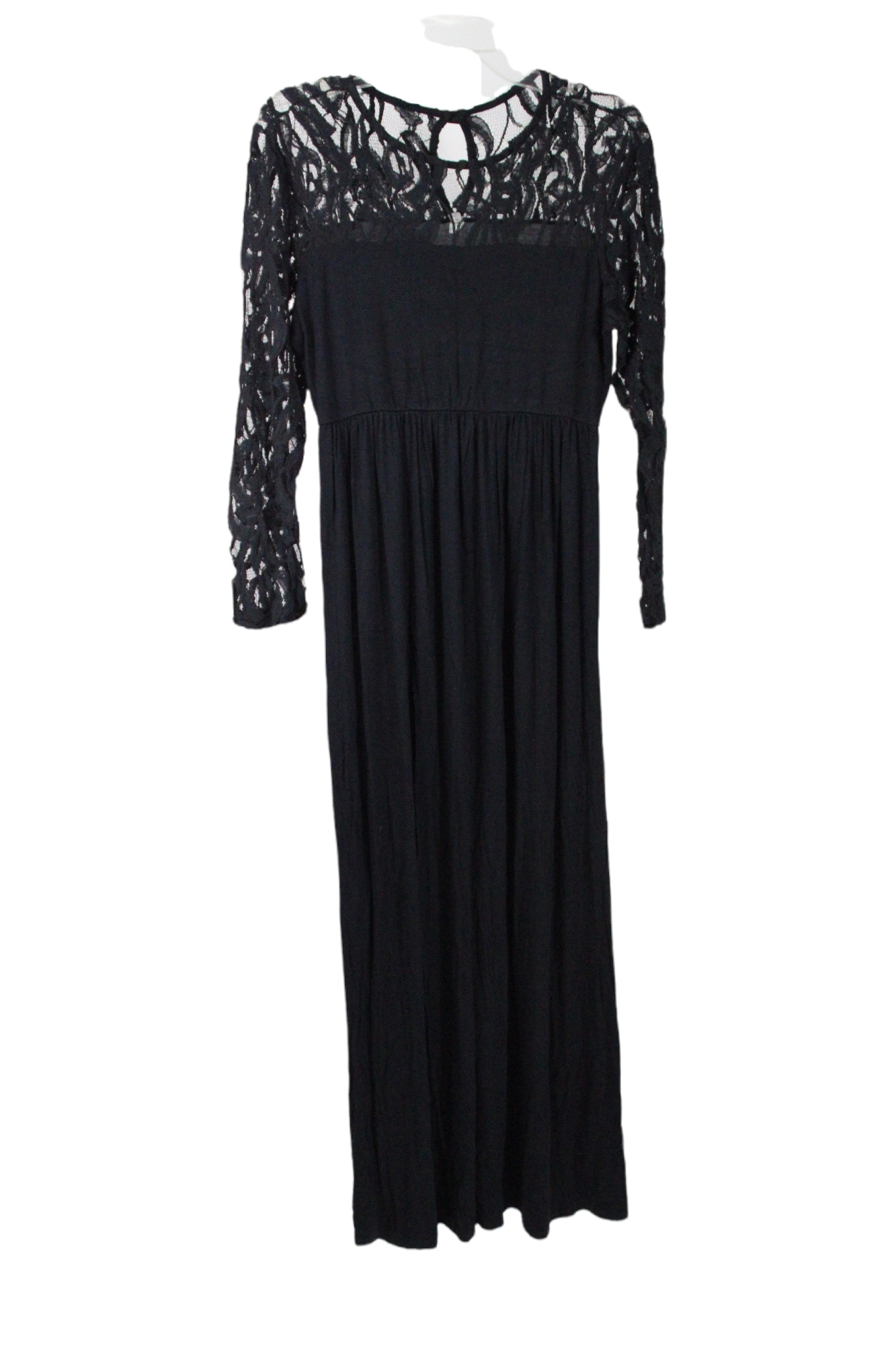Pink Blush Black Maxi Dress | M