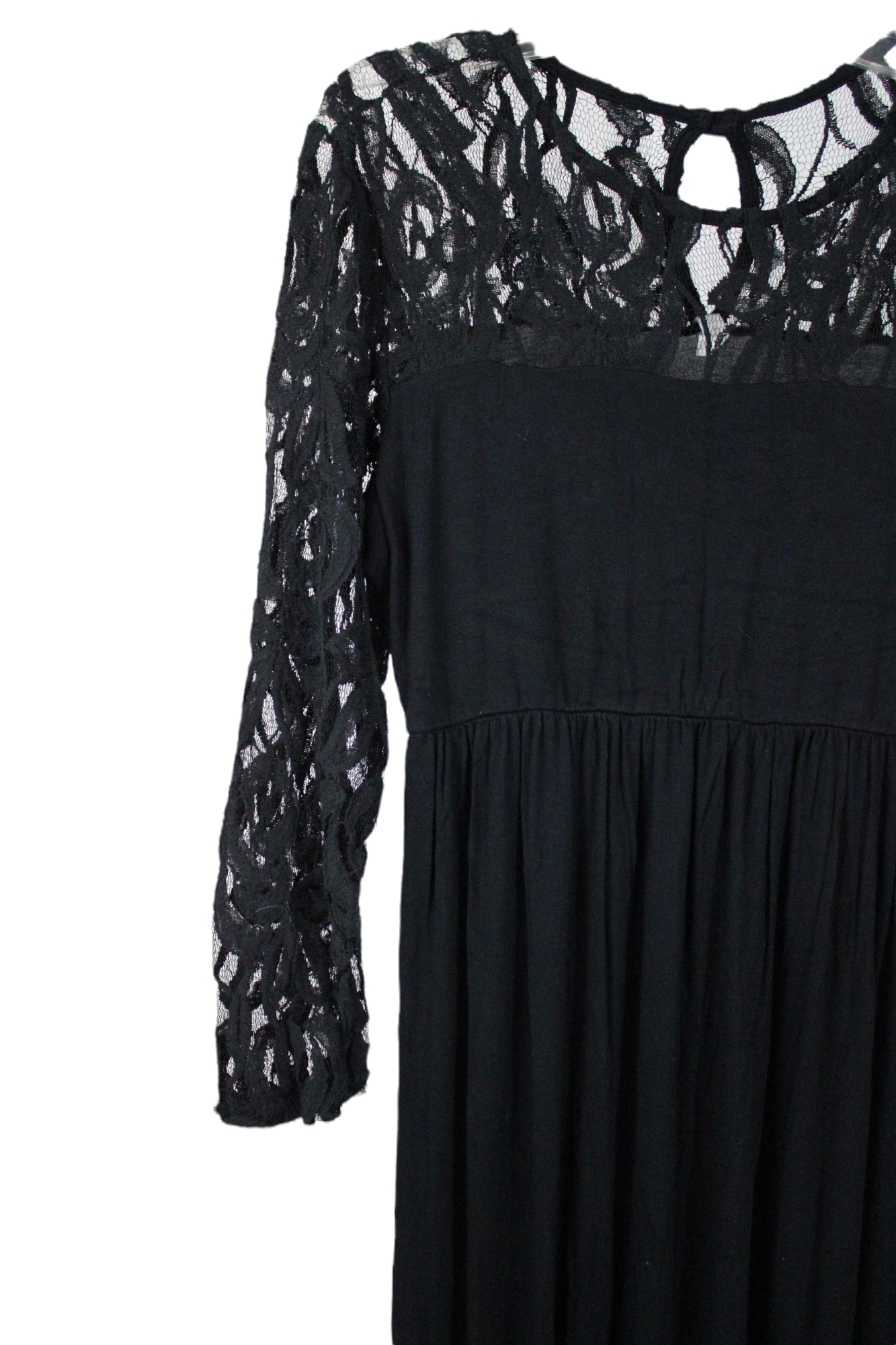 Pink Blush Black Maxi Dress | M