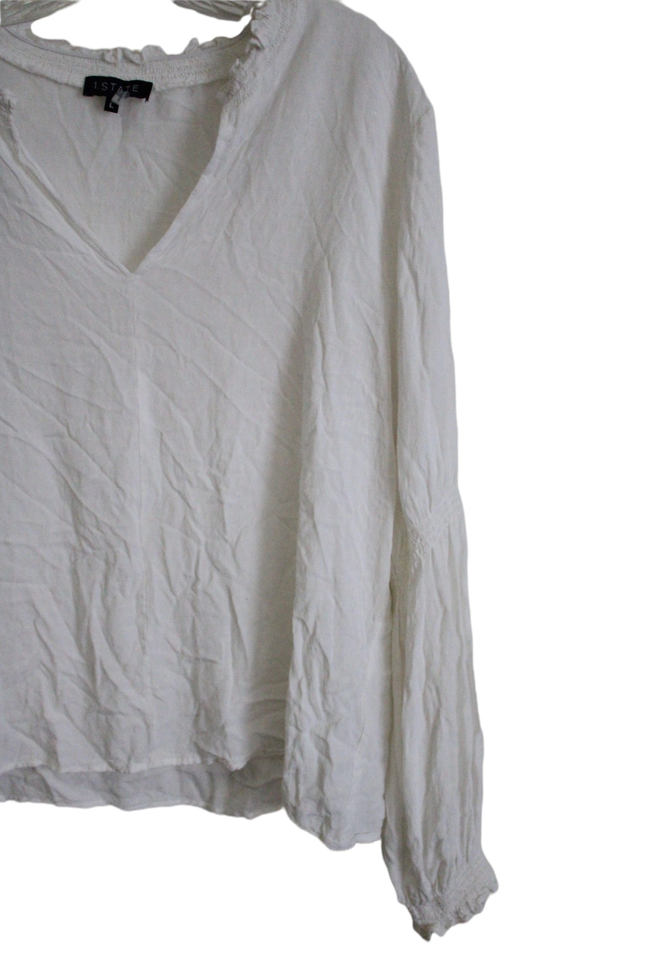 1. State White Blouse | L