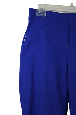 Roz & Ali Blue Stretch Capri | 6