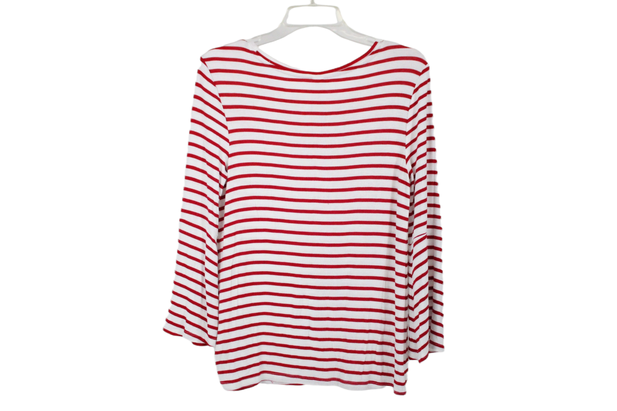 Old Navy Red White Striped Rib Top | M