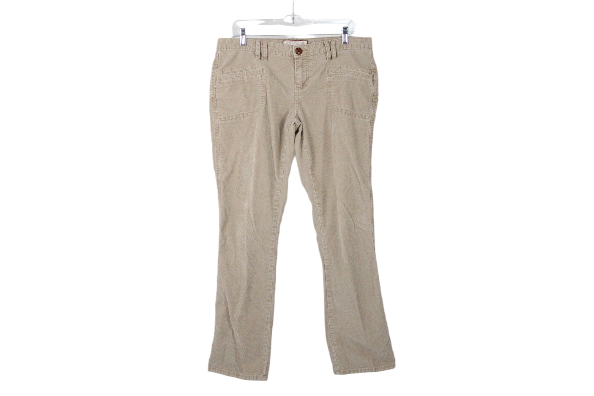 Old Navy Stretch Lowest Rise Tan Corduroy Pant | 12