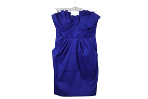 City Triangles Cobalt Blue Fitted Strapless Dress | 3