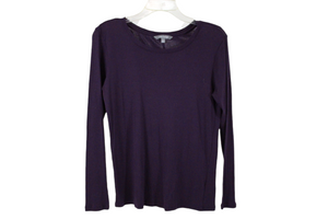 Daisy Fuentes Purple Long sleeved Shirt | L