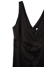 Calvin Klein Fitted Brown Satin Brown Dress | 12