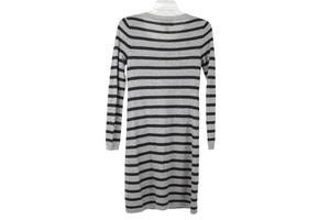 Banana Republic Gray Stripe Sweater Dress | XS