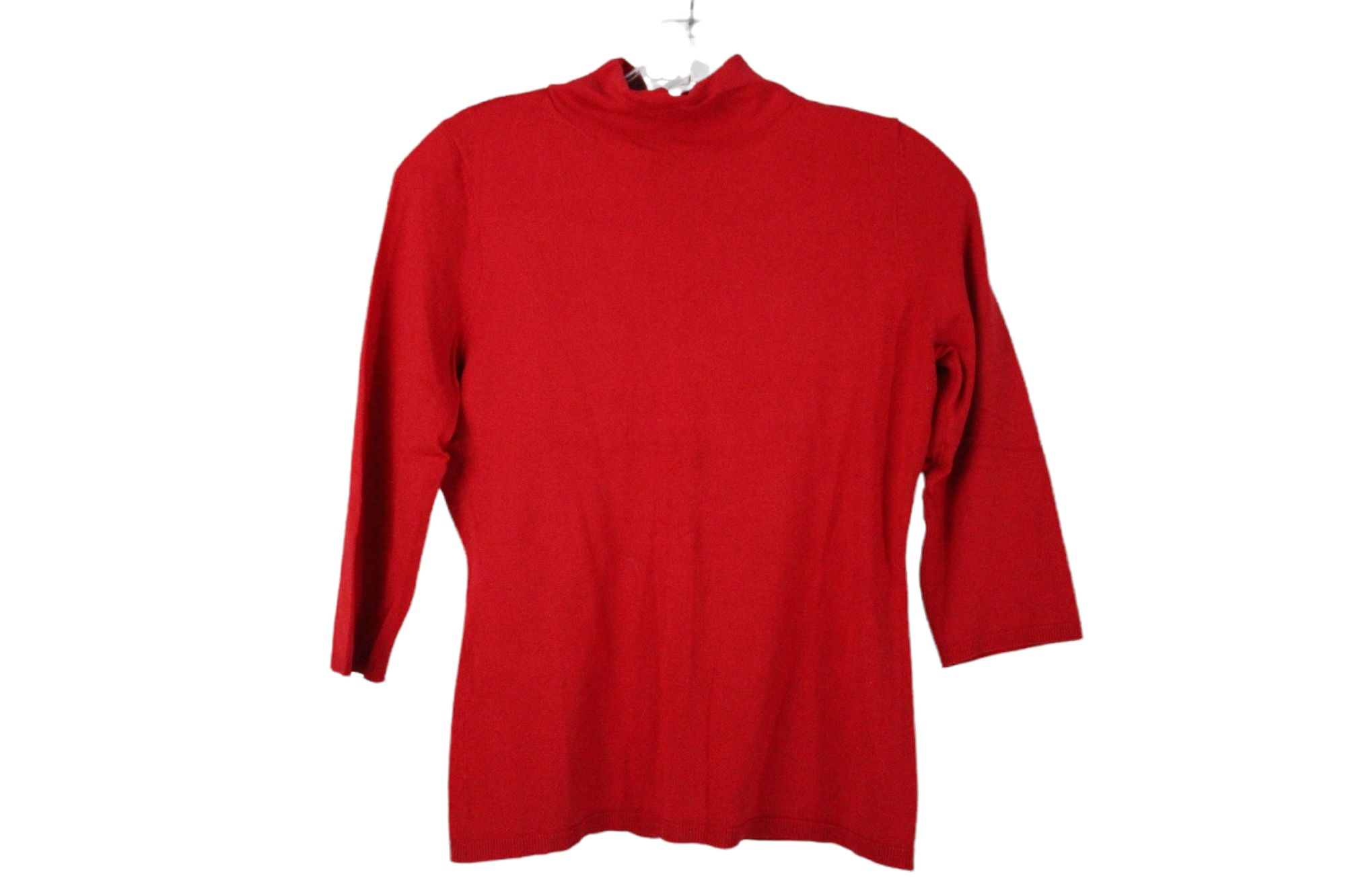 Ann Taylor Red Mock Neck Sweater | M Petite