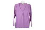 Talbots Purple V-Neck Sweater | M Petite
