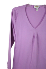 Talbots Purple V-Neck Sweater | M Petite
