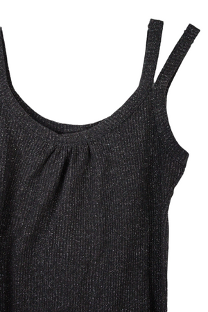Wet Seal Gray Shimmer Tank | M