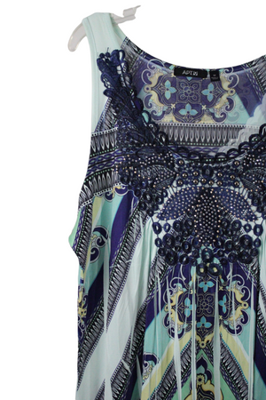 Apt.9 Blue Patterned Dress | M