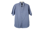 Dockers Blue Plaid Shirt | L 16-16 1/2