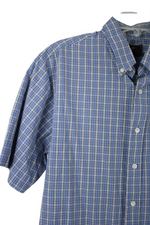 Dockers Blue Plaid Shirt | L 16-16 1/2