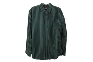 Dockers Green Striped Shirt | XL