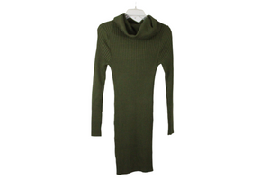 NEW V28 Green Ribbed Sweater Dress | M