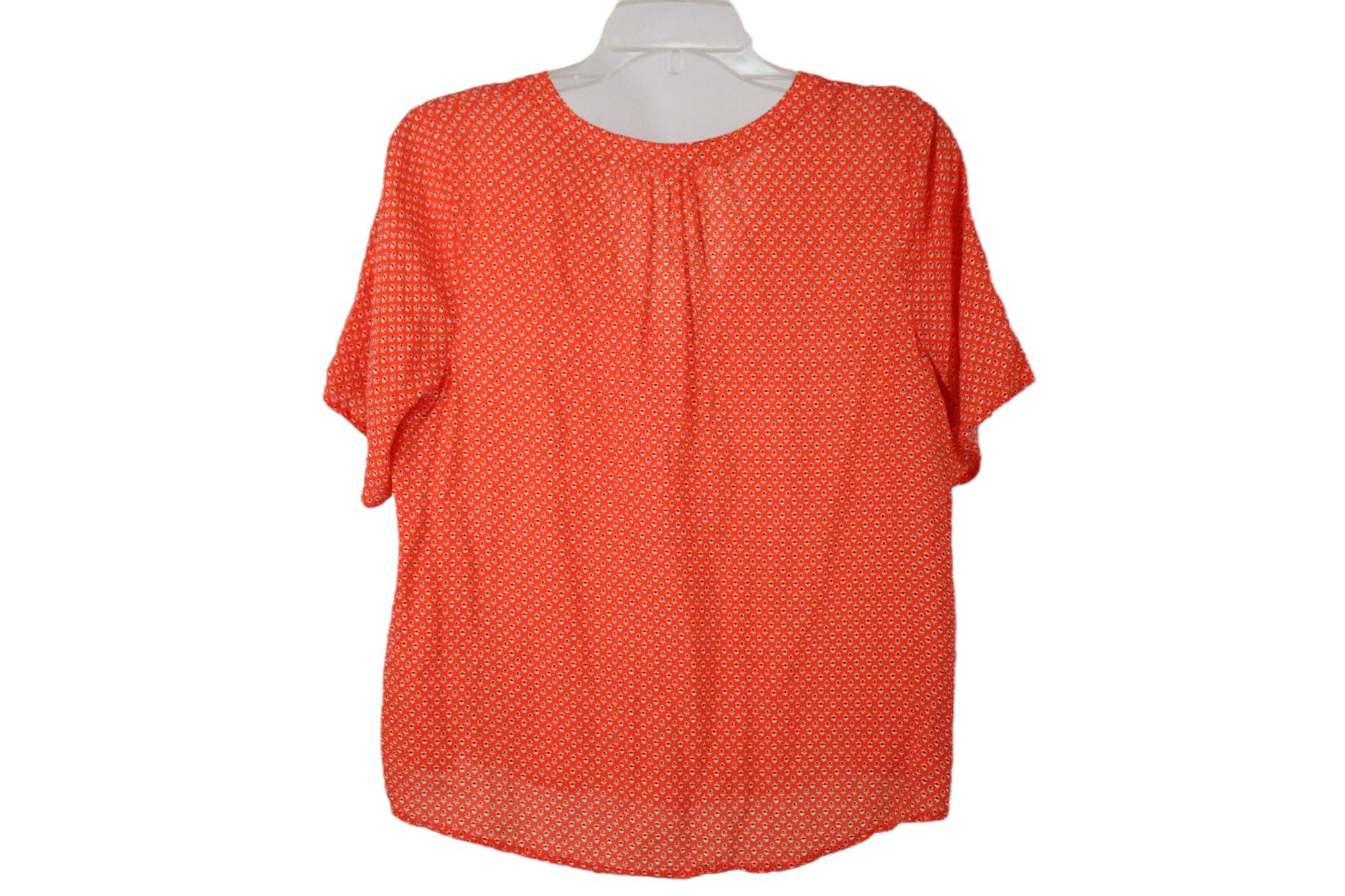 Old Navy Orange Small Print Floral Blouse | M