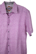 Robert Graham Pink Patterned Classic Fit Button Down Shirt | L