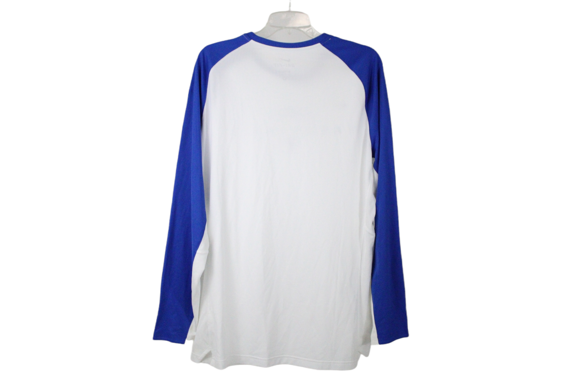 Nike Dri-Fit Basketball Blue White Long Sleeved Shirt | L