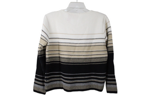 Liz Claiborne Striped Knit Sweater | Petite S