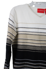 Liz Claiborne Striped Knit Sweater | Petite S