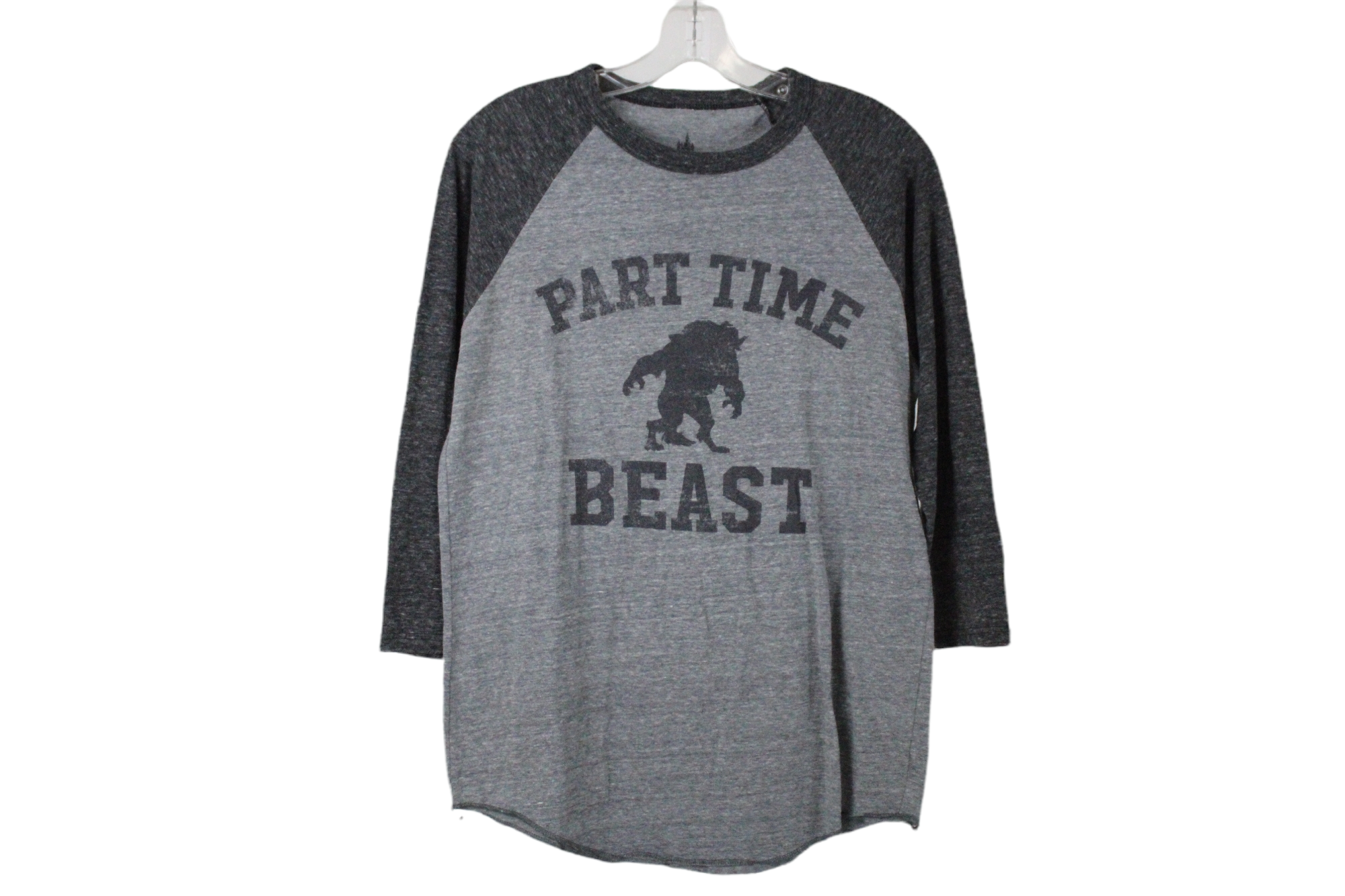 Disney Part Time Beast Beauty & The Beast Baseball Tee | M