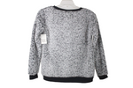 NEW Mentally Exhausted Sherpa "Happy" Embroidered Sweatshirt | S