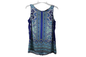 Cynthia Rowely Blue Paisley Blouse | XS