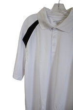 Harriton White Polo Shirt | XL