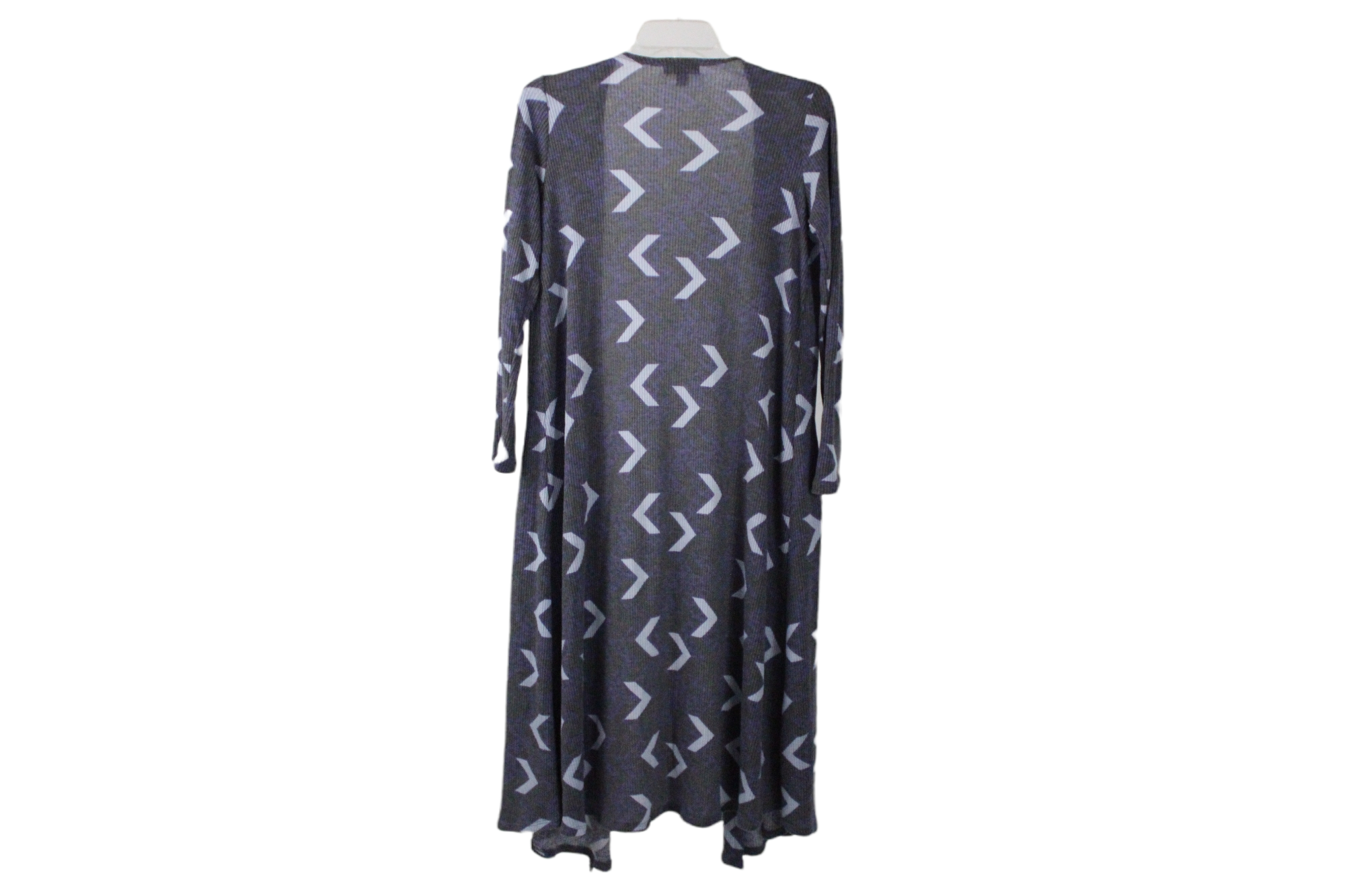 LuLaRoe Gray Blue Aztec Long Cardigan | XS