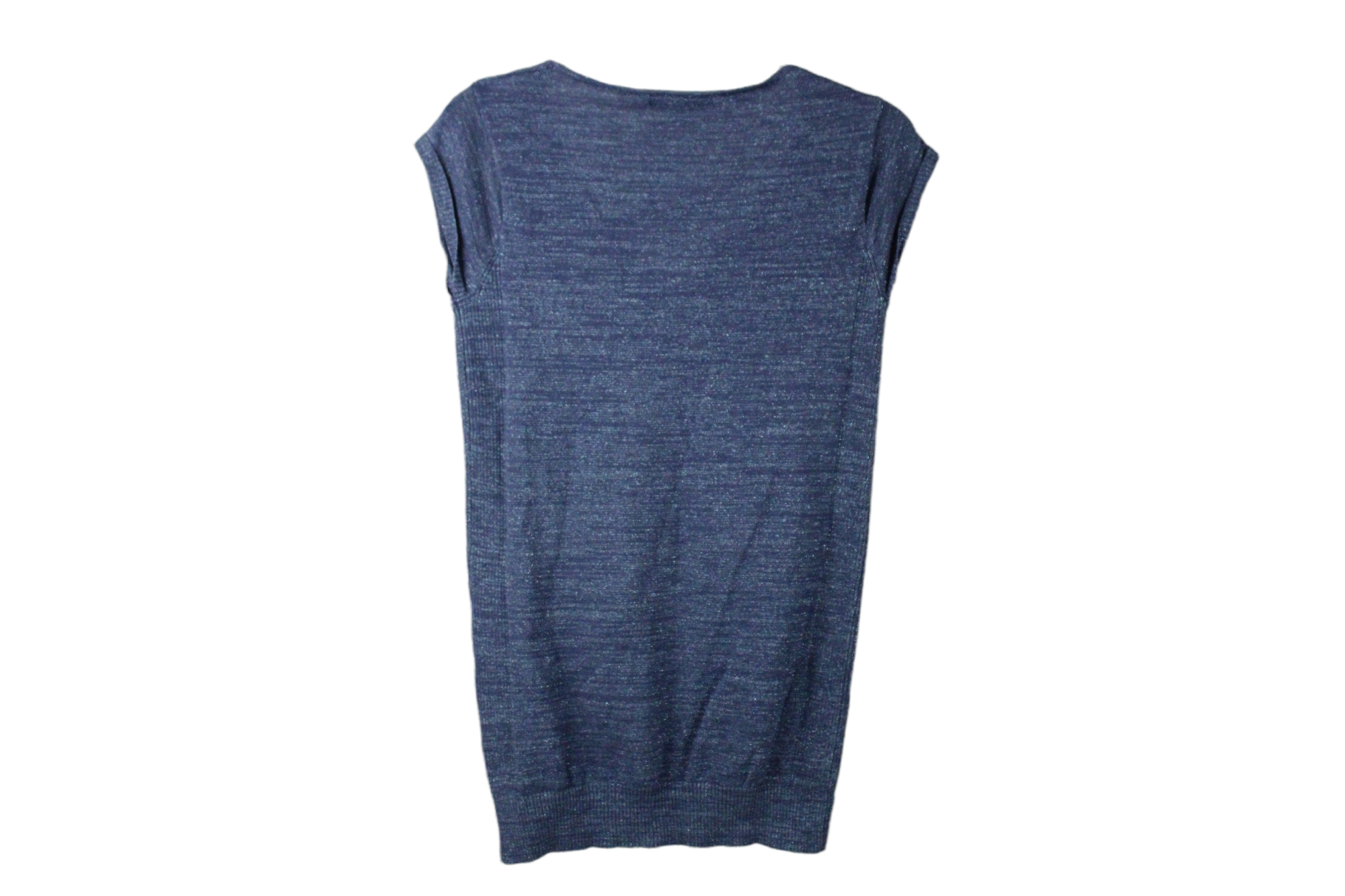 Xhilaration Blue Shimmer Knit Top | L