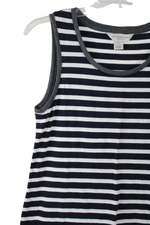 Croft & Barrow Navy Striped Tank | S