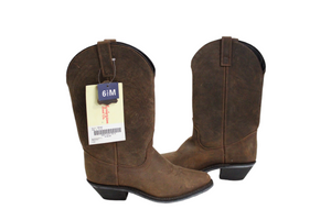 NEW Masterson Boot Co. Brown Genuine Leather Cowgirl Boot | Size 6.5