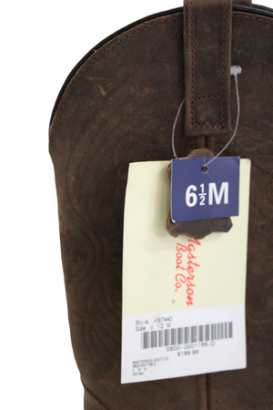 NEW Masterson Boot Co. Brown Genuine Leather Cowgirl Boot | Size 6.5