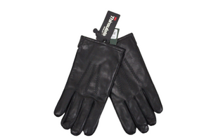 NEW GII Black Thinsulate Leather Fleece Lined Gloves | L