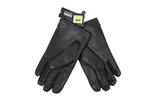 NEW GII Black Thinsulate Leather Fleece Lined Gloves | L